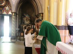 Rozpoczęcie przygotowania do I Komunii Świętej i poświęcenie darów dzieci komunijnych, 21.09.2025